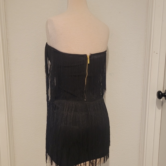 Boutique Fringe Mini Dress - Picture 3 of 5